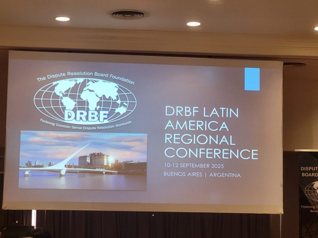 Écran de présentation de la DRBF Latin America Regional Conference, 10-12 septembre 2025, Buenos Aires, Argentine