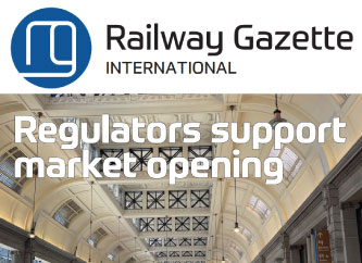 En-tête de Railway Gazette International : « Regulators support market opening »